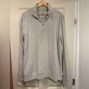 Faherty Striped Gray Pullover
